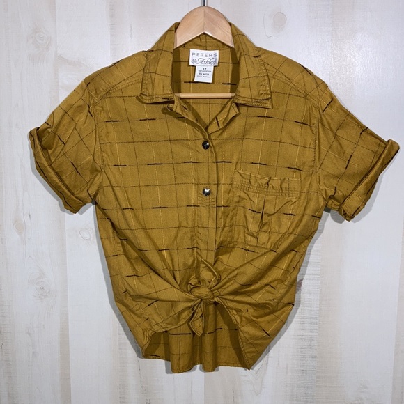 Vintage Tops - Vintage 80’s Blouse Farm Girl Rustic Summer Blouse